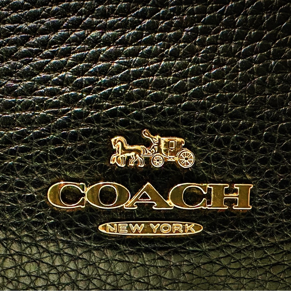 Rare Vintage style Coach Nora Kicelock Crossbody bag Black soft Leather - Picture 9 of 16